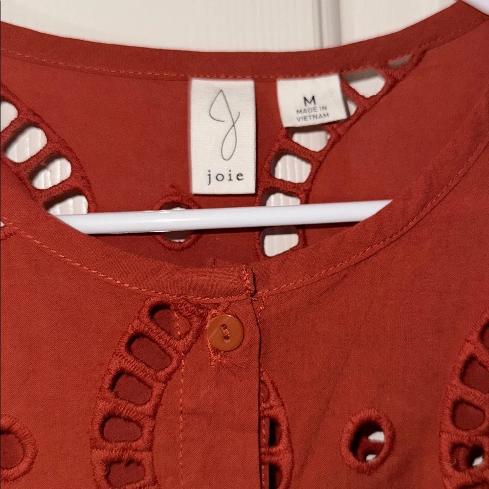 NWOT Anthro - Joie | Terracotta Lace Blouse